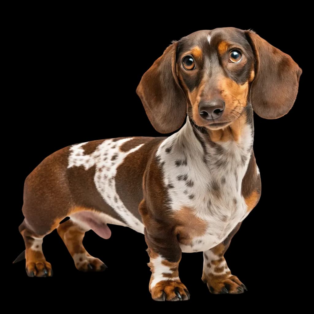 Chocolate Piebald Dachshund photo 1